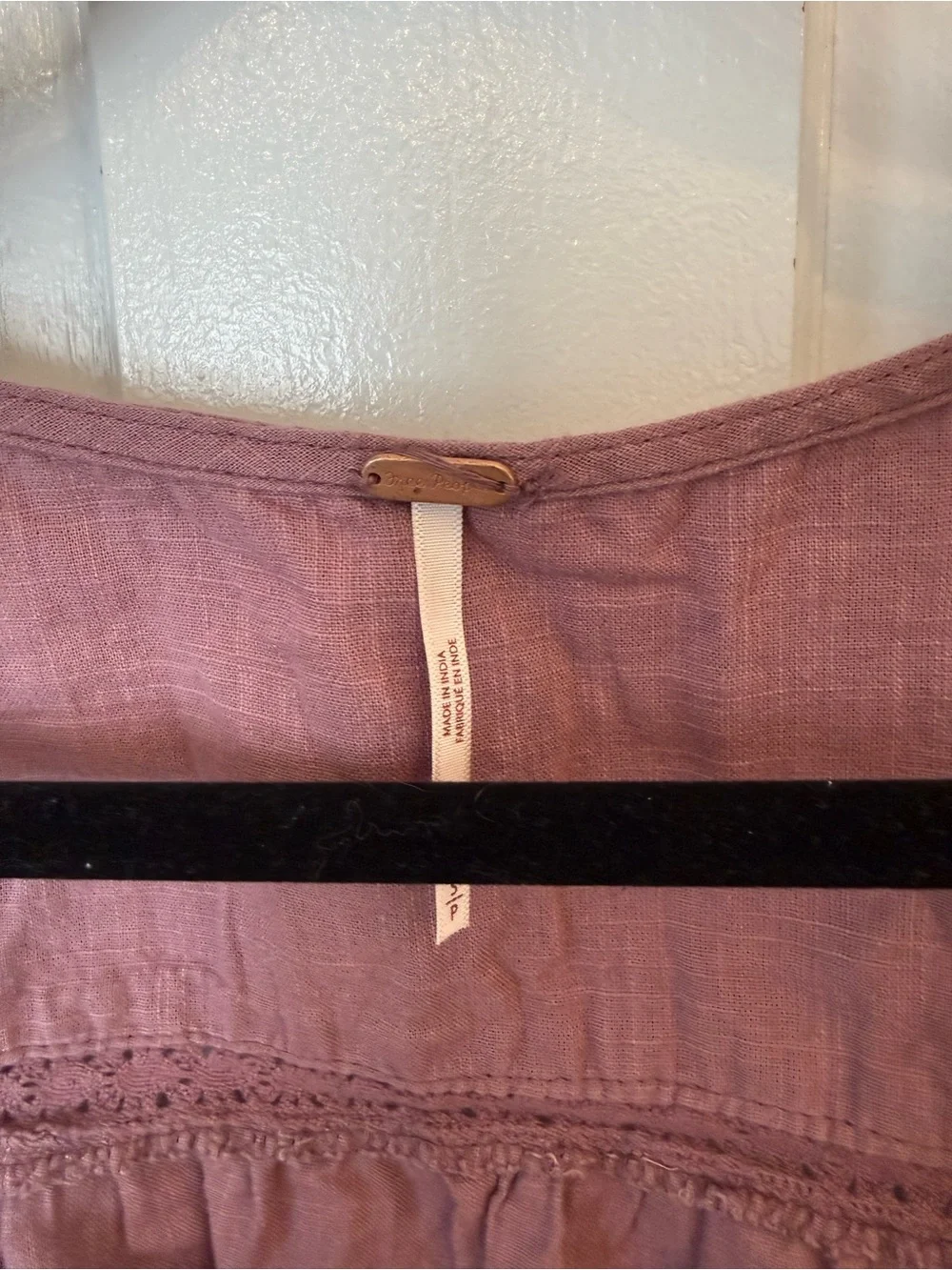Free People Joi Eyelet Cropped Blouse
